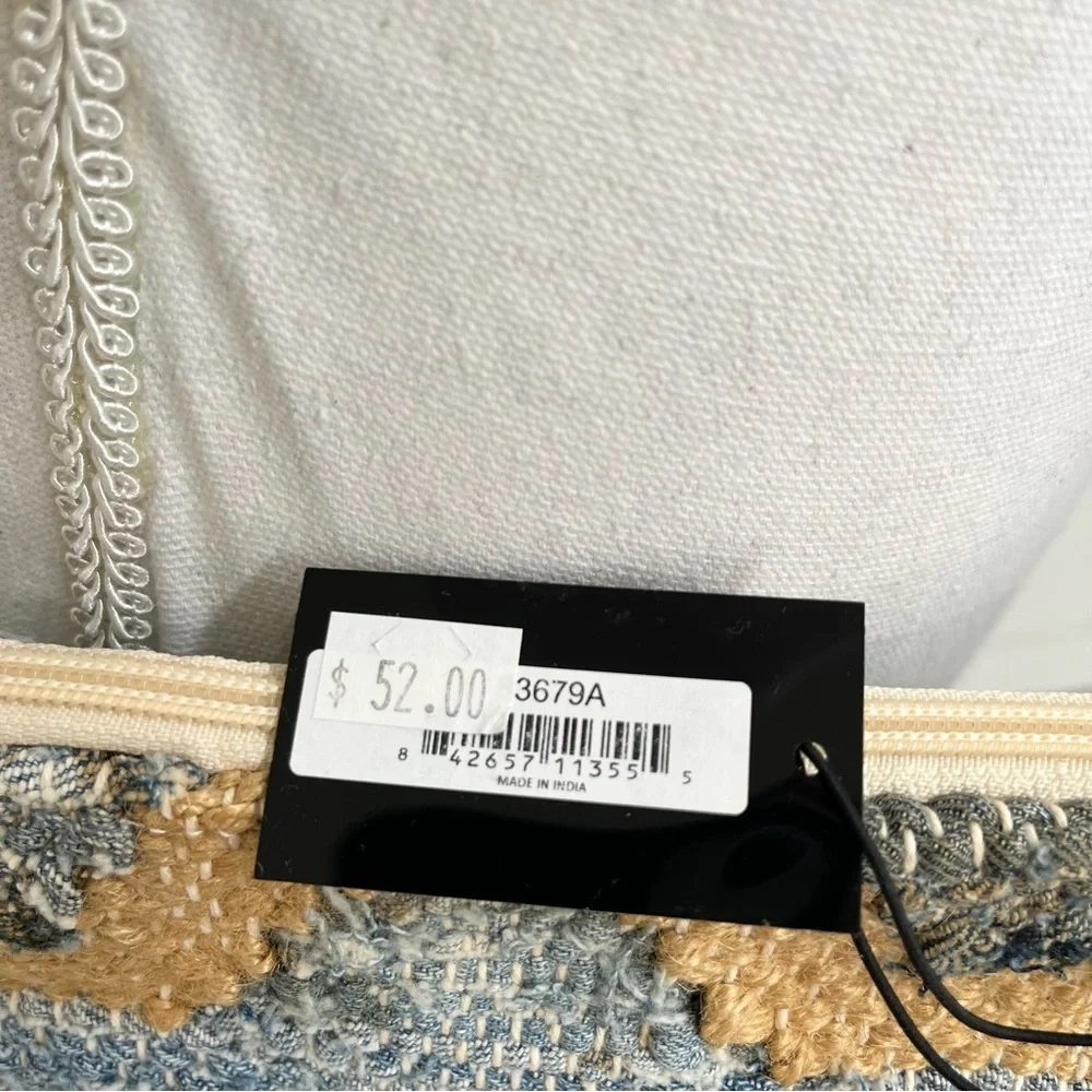 Made in India woven rag rug convertible crossbody bag clutch leather accents